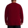 image:imageRoadbox Mens Big and Tall UPF 50 UV Sun Protection Shirts Long Sleeve Cooling Rash Guard Quick Dry Fishing Swim TShirtRed