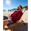 image:imageRoadbox Mens Big and Tall UPF 50 UV Sun Protection Shirts Long Sleeve Cooling Rash Guard Quick Dry Fishing Swim TShirtRed