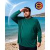 image:imageRoadbox Mens Big and Tall UPF 50 UV Sun Protection Shirts Long Sleeve Cooling Rash Guard Quick Dry Fishing Swim TShirtRoyal Green