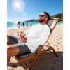 image:imageRoadbox Mens Big and Tall UPF 50 UV Sun Protection Shirts Long Sleeve Cooling Rash Guard Quick Dry Fishing Swim TShirtWhite