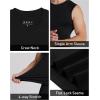 image:imageRoadbox Mens Compression Shirts Long Sleeve Single Arm Workout Top Athletic Base Layer Undershirt for Gym and BasketballRight Long Blackblack
