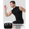 image:imageRoadbox Mens Compression Tank Top Mock Turtleneck Sleeveless Shirt Fitted Athletic Base Layer for Gym WorkoutBlack