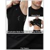 image:imageRoadbox Mens Compression Tank Top Mock Turtleneck Sleeveless Shirt Fitted Athletic Base Layer for Gym WorkoutBlack