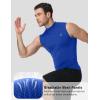 image:imageRoadbox Mens Compression Tank Top Mock Turtleneck Sleeveless Shirt Fitted Athletic Base Layer for Gym WorkoutRoyal Blue