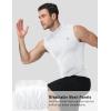 image:imageRoadbox Mens Compression Tank Top Mock Turtleneck Sleeveless Shirt Fitted Athletic Base Layer for Gym WorkoutWhite
