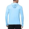 image:imageRoadbox Mens UPF 50 Sun Protection Hoodie UV Long Sleeve Fishing Shirts Lightweight Swim Rash Guard for Outdoor HikingBlue