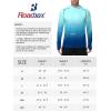 image:imageRoadbox Mens UPF 50 Sun Protection Hoodie UV Long Sleeve Fishing Shirts Lightweight Swim Rash Guard for Outdoor HikingBlue Green Gradient