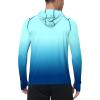image:imageRoadbox Mens UPF 50 Sun Protection Hoodie UV Long Sleeve Fishing Shirts Lightweight Swim Rash Guard for Outdoor HikingBlue Green Gradient