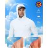 image:imageRoadbox Mens UPF 50 Sun Protection Hoodie UV Long Sleeve Fishing Shirts Lightweight Swim Rash Guard for Outdoor HikingWhite