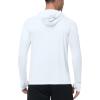 image:imageRoadbox Mens UPF 50 Sun Protection Hoodie UV Long Sleeve Fishing Shirts Lightweight Swim Rash Guard for Outdoor HikingWhite
