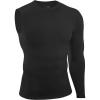 image:imageRoadbox Mens Compression Shirts Long Sleeve Single Arm Workout Top Athletic Base Layer Undershirt for Gym and BasketballBlack Left