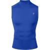 image:imageRoadbox Mens Compression Tank Top Mock Turtleneck Sleeveless Shirt Fitted Athletic Base Layer for Gym WorkoutRoyal Blue