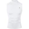 image:imageRoadbox Mens Compression Tank Top Mock Turtleneck Sleeveless Shirt Fitted Athletic Base Layer for Gym WorkoutWhite