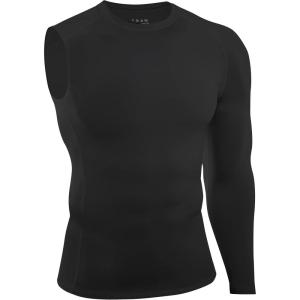 image:imageRoadbox Mens Compression Shirts Long Sleeve Single Arm Workout Top Athletic Base Layer Undershirt for Gym and BasketballBlack Left