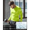 image:imageRoadbox Mens Compression Shirt Cool Dry Long Sleeve Workout Shirts Running Athletic Football Gym Base Layer Tops UPF 50Lemon Yellow