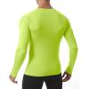 image:imageRoadbox Mens Compression Shirt Cool Dry Long Sleeve Workout Shirts Running Athletic Football Gym Base Layer Tops UPF 50Lemon Yellow