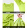image:imageRoadbox Mens Compression Shirt Cool Dry Long Sleeve Workout Shirts Running Athletic Football Gym Base Layer Tops UPF 50Lemon Yellow