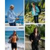 image:imageRoadbox Mens UPF 50 Sun Protection Hoodie Jacket Lightweight Zip Fishing Hiking UV Shirts with Pockets and ThumbholesSky Blue