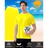 image:imageRoadbox Mens UPF 50 Swim Shirts Short Sleeve UV Sun Protection Rash Guard TShirt Quick Dry Water Surfing Beach TeesGolden Yellow