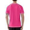 image:imageRoadbox Mens UPF 50 Swim Shirts Short Sleeve UV Sun Protection Rash Guard TShirt Quick Dry Water Surfing Beach TeesHot Pink