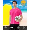 image:imageRoadbox Mens UPF 50 Swim Shirts Short Sleeve UV Sun Protection Rash Guard TShirt Quick Dry Water Surfing Beach TeesHot Pink