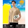 image:imageRoadbox Mens UPF 50 Swim Shirts Short Sleeve UV Sun Protection Rash Guard TShirt Quick Dry Water Surfing Beach TeesKhaki