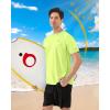 image:imageRoadbox Mens UPF 50 Swim Shirts Short Sleeve UV Sun Protection Rash Guard TShirt Quick Dry Water Surfing Beach TeesLemon Yellow
