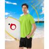 image:imageRoadbox Mens UPF 50 Swim Shirts Short Sleeve UV Sun Protection Rash Guard TShirt Quick Dry Water Surfing Beach TeesLime Green