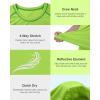 image:imageRoadbox Mens UPF 50 Swim Shirts Short Sleeve UV Sun Protection Rash Guard TShirt Quick Dry Water Surfing Beach TeesLime Green