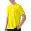 image:imageRoadbox Mens UPF 50 Swim Shirts Short Sleeve UV Sun Protection Rash Guard TShirt Quick Dry Water Surfing Beach TeesGolden Yellow