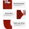 image:imageBoys Compression One Leg 34 Tights Youth Single Leggings for Basketball Running Kids Athletic Pants Capri with PocketsRed