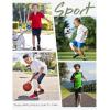 image:imageBoys Compression One Leg 34 Tights Youth Single Leggings for Basketball Running Kids Athletic Pants Capri with PocketsRed