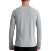 image:imageRoadbox Mens UPF 50 Long Sleeve Swim Rash Guard UV Sun Protection SPF Shirts for Outdoor Fishing Hiking Running Pale Grey