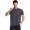 image:imageRoadbox Mens UPF 50 Swim Shirts UV Sun Protection Rash Guard Short Sleeve Surfing Hiking Fishing Beach Quick Dry TShirtsDark Gray