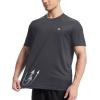 image:imageRoadbox Mens UPF 50 Swim Shirts UV Sun Protection Rash Guard Short Sleeve Surfing Hiking Fishing Beach Quick Dry TShirtsDark Gray