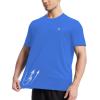 image:imageRoadbox Mens UPF 50 Swim Shirts UV Sun Protection Rash Guard Short Sleeve Surfing Hiking Fishing Beach Quick Dry TShirtsLake Orchid