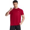 image:imageRoadbox Mens UPF 50 Swim Shirts UV Sun Protection Rash Guard Short Sleeve Surfing Hiking Fishing Beach Quick Dry TShirtsRed