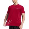image:imageRoadbox Mens UPF 50 Swim Shirts UV Sun Protection Rash Guard Short Sleeve Surfing Hiking Fishing Beach Quick Dry TShirtsRed