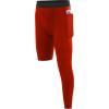 image:imageBoys Compression One Leg 34 Tights Youth Single Leggings for Basketball Running Kids Athletic Pants Capri with PocketsRed