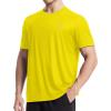 image:imageRoadbox Mens UPF 50 Swim Shirts UV Sun Protection Rash Guard Short Sleeve Surfing Hiking Fishing Beach Quick Dry TShirtsGold