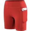 image:imageRoadbox Girls Volleyball Spandex Shorts 5 Youth Bike Athletic Compression Shorts for Gymnastics Dance Yoga with PocketsRed