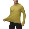 image:imageRoadbox Mens UPF 50 Fishing Shirts Long Sleeve UV Sun Hoodie Hiking Running Swim Athletic Workout ShirtA02mustard Yellow