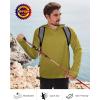 image:imageRoadbox Mens UPF 50 Fishing Shirts Long Sleeve UV Sun Hoodie Hiking Running Swim Athletic Workout ShirtA02mustard Yellow