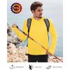 image:imageRoadbox Mens UPF 50 Fishing Shirts Long Sleeve UV Sun Hoodie Hiking Running Swim Athletic Workout ShirtA02yellow