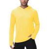 image:imageRoadbox Mens UPF 50 Fishing Shirts Long Sleeve UV Sun Hoodie Hiking Running Swim Athletic Workout ShirtA02yellow