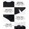 image:imageMens Big and Tall Swim Shirts UPF 50 Sun Protection Short Sleeve Rash Guard Quick Dry TShirt for Beach and SurfingBlack