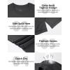 image:imageMens Big and Tall Swim Shirts UPF 50 Sun Protection Short Sleeve Rash Guard Quick Dry TShirt for Beach and SurfingCharcoal Gray