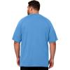 image:imageMens Big and Tall Swim Shirts UPF 50 Sun Protection Short Sleeve Rash Guard Quick Dry TShirt for Beach and SurfingMedium Blue