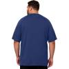 image:imageMens Big and Tall Swim Shirts UPF 50 Sun Protection Short Sleeve Rash Guard Quick Dry TShirt for Beach and SurfingNavy Blue