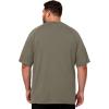 image:imageMens Big and Tall Swim Shirts UPF 50 Sun Protection Short Sleeve Rash Guard Quick Dry TShirt for Beach and SurfingSage Green